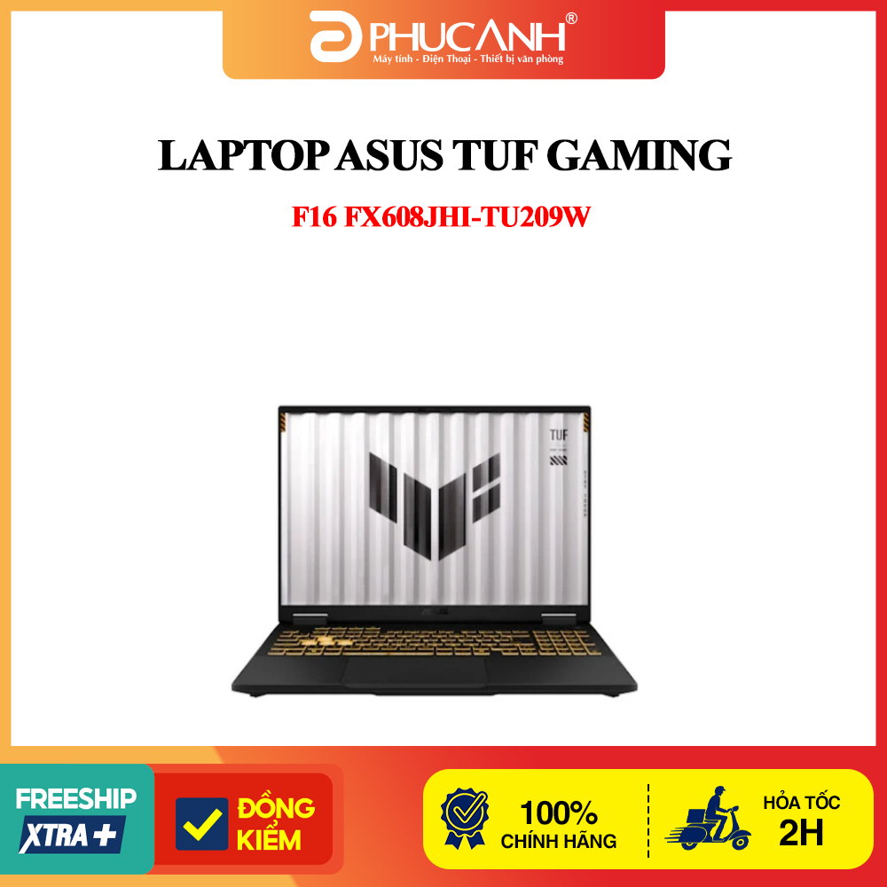 Laptop Asus TUF Gaming F16 FX608JHI-TU209W i7 14650HX, 16GB, 512GB, RTX 5050 8GB, 16", 144Hz, Win 11