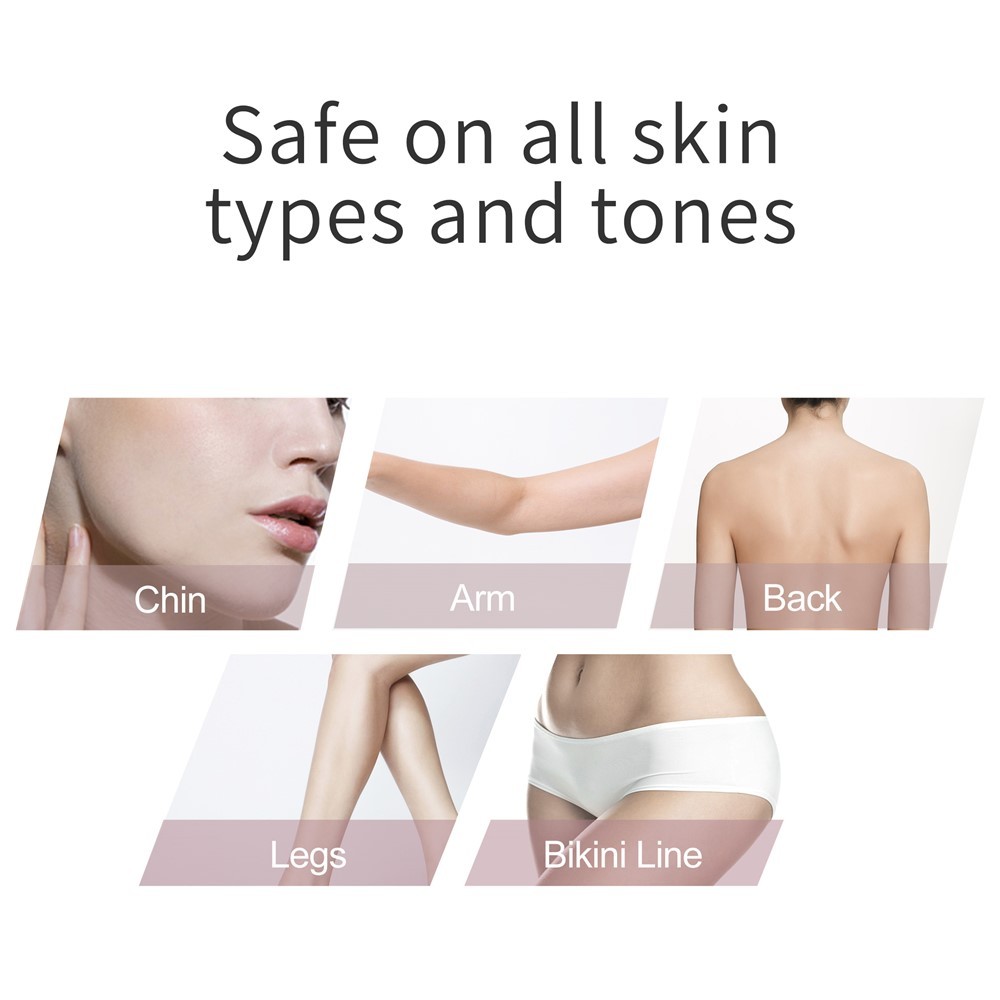 Máy cạo râu điện dành cho nữ, máy cạo lông không đau, dùng cho mặt, tay, chân, nách, vùng bikini - D