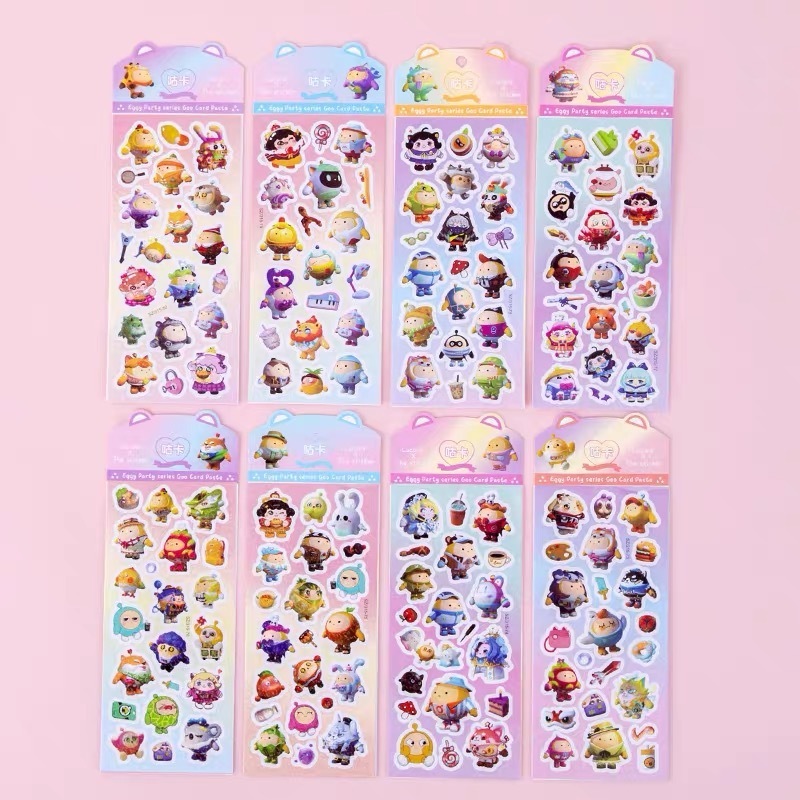 Sticker HoạT HìNh Dễ ThươNg, HọA TiếT BôNg TuyếT TrắNg, Decal DIY Trang Sticker Cute 100 TấM 1K