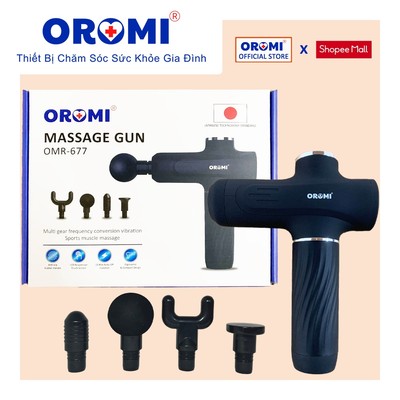 Máy Massage Cầm Tay OROMI ORM-677 - Súng matxa cơ bắp, lưng vai cổ - Mát xa toàn thân