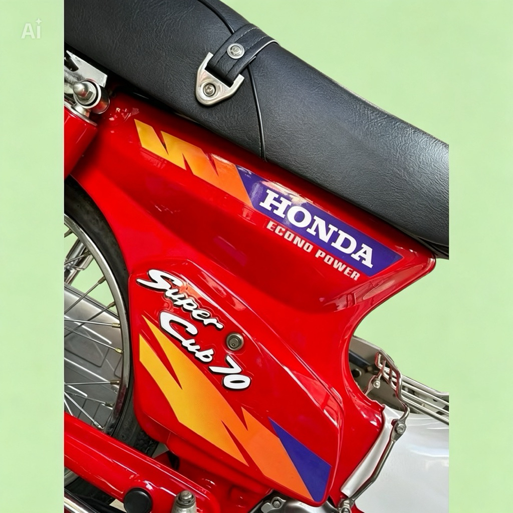 Tem super Cub 70 Econo Power đỏ