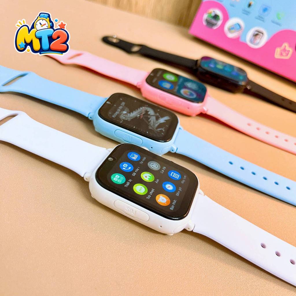 Đồng hồ trẻ em Picom P68 Plus Nghe gọi Video Nhắn tin Định vị Có Tiếng Việt Chống nước Đo bước chân Báo thức
