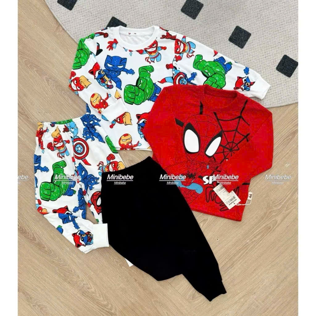 XẢ B770 - SET 2 BỘ NHỆN ĐỎ ĐEN ANH HÙNG AVENGER
