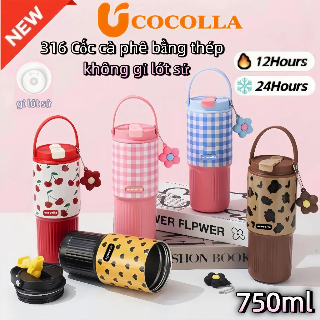 【Ucocolla】Bình ,Ly giữ nhiệt 750ml Bình ,Ly giữ nhiệt 750ml inox cao cấp Bình Giữ Nhiệt Inox gỉ lót 