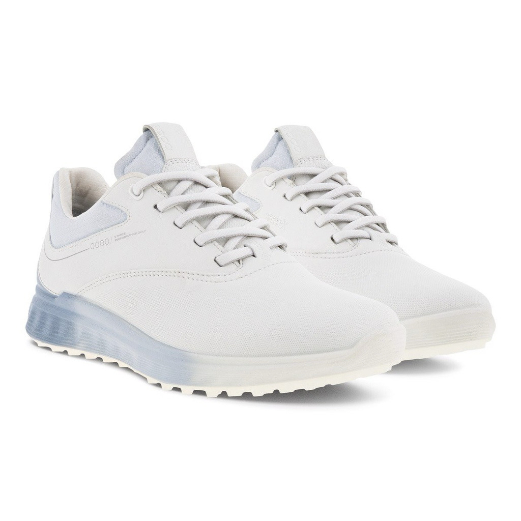 [ECO S-THREE] Giày Golf Nữ W S-Three Dây Buộc - Ladies Leather Gore-Tex Shoes | Đế Chống Trơn Trượt 