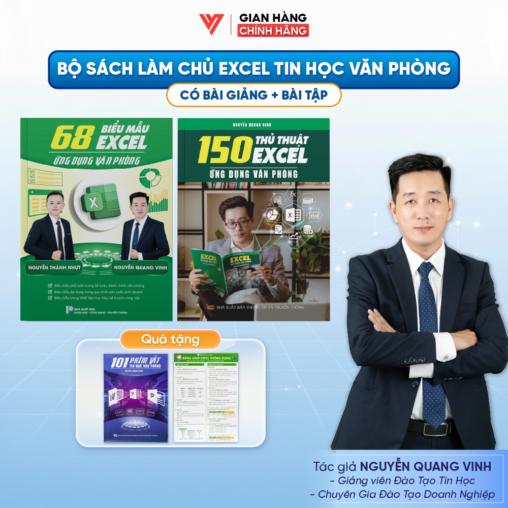 Combo 2 Sách 68 Biểu Mẫu Excel Và 150 Thủ Thuật Excel Bí Quyết Làm Chủ Excel Nâng Cao
