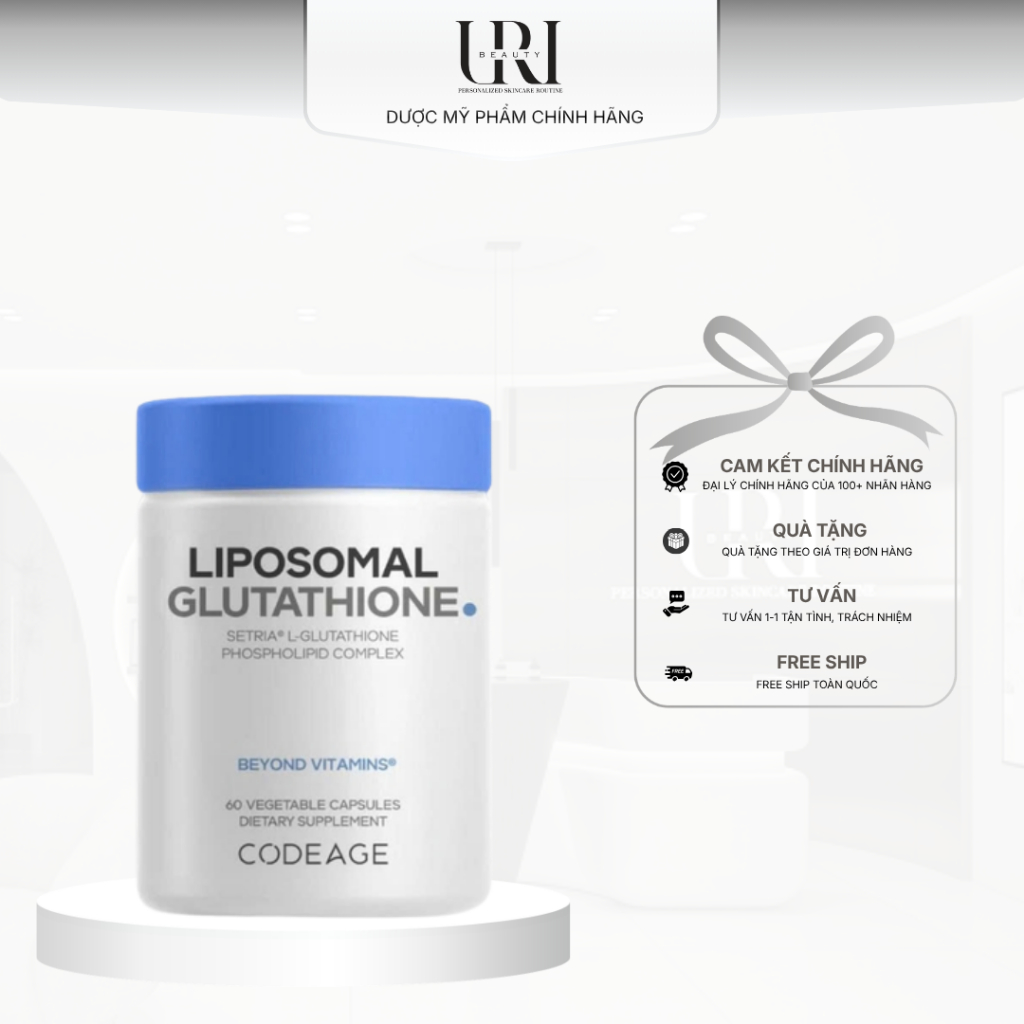 [Công Ty] CODE AGE Glutathione Liposomal 500/1000mg – 60 viên