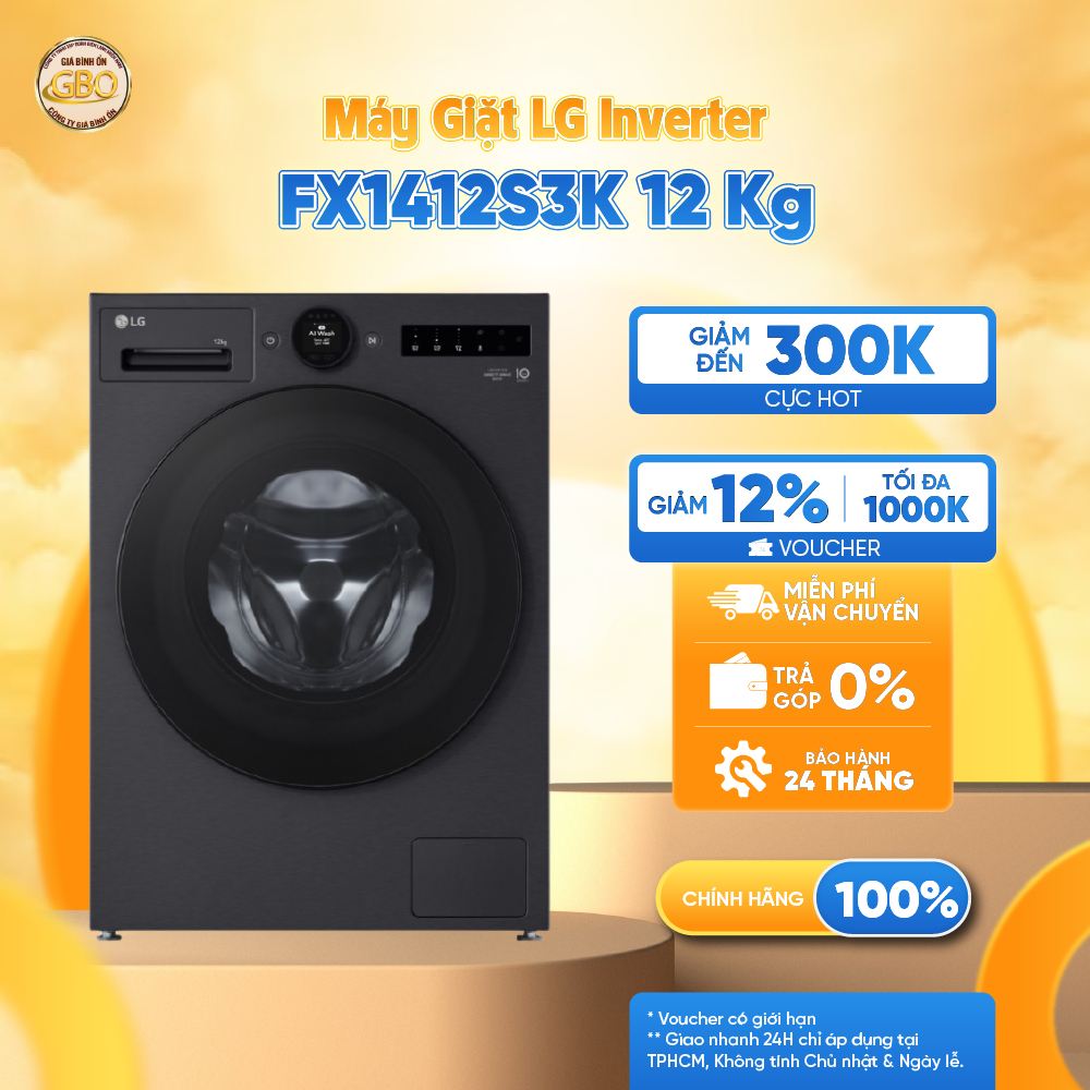 FX1412S3K - Máy Giặt LG Inverter 12kg