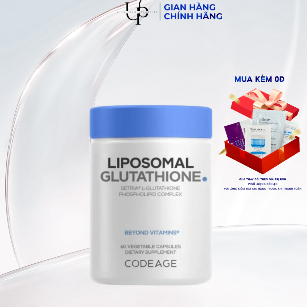 [CÔNG TY] CODE AGE Glutathione Liposomal 500/1000mg – 60 viên