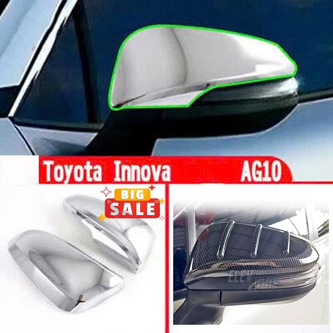 Ốp Gương Innova Cross 2023 2024 2025 2026 ( Hở Đèn ) - Ốp Bảo Vệ Gương Chiếu Hậu Toyota Innova