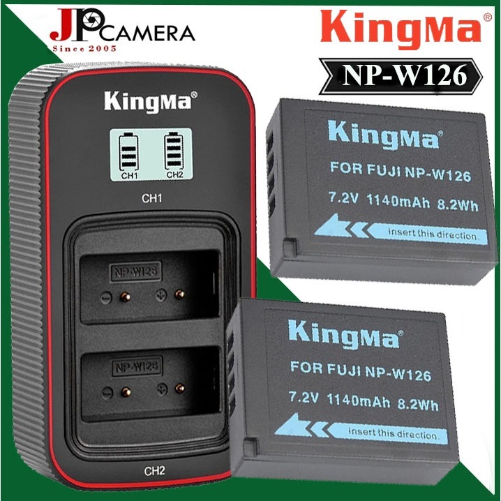 Pin sạc máy ảnh Kingma cho Fujifilm NP-W126 Ver 3