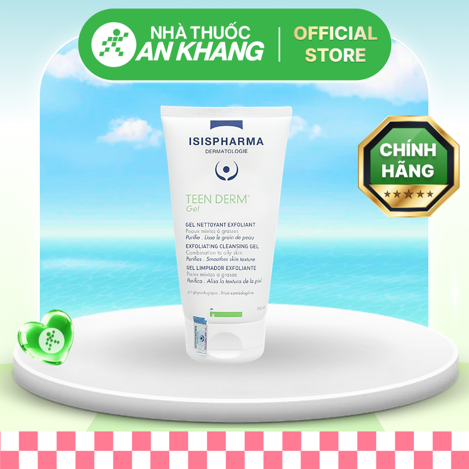 Gel rửa mặt Isis Pharma Teen Derm 150ml [Nhà Thuốc An Khang - Chính Hãng 100%]