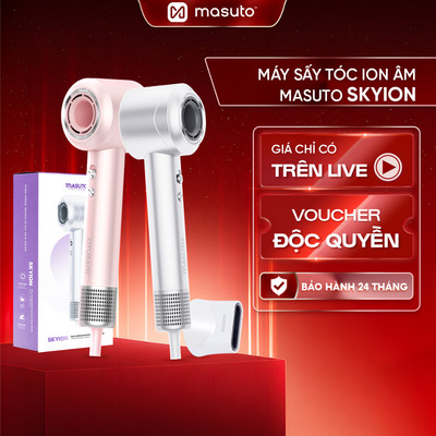 Máy Sấy Tóc Tốc Độ Cao Masuto SkyIon - Công Suất Lớn, Công Nghệ Giải  Phóng Ion Âm Giảm Xơ Rối, Gãy Rụng