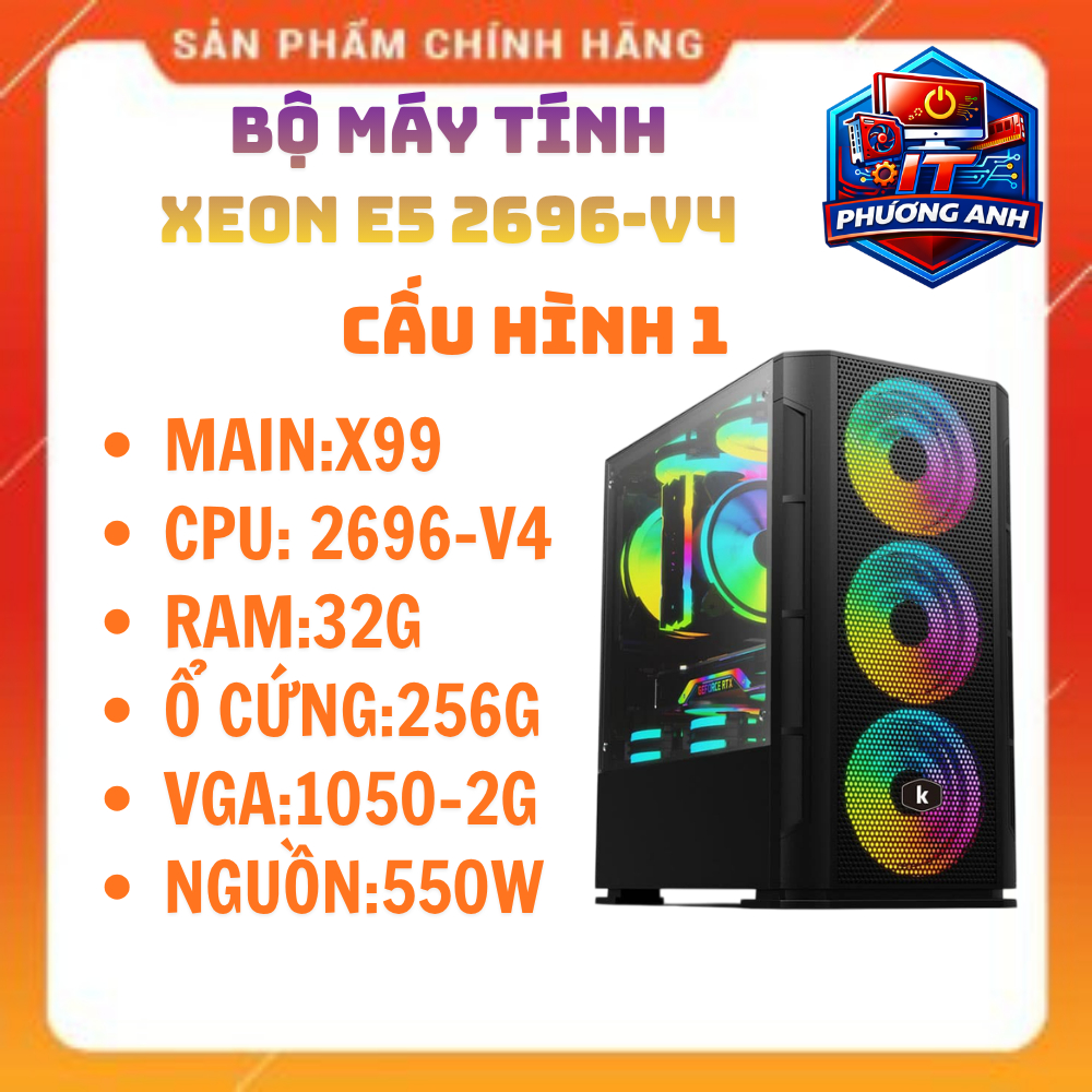 PC XEON E5-2696V4 ĐƠN | VUA GIẢ LẬP NOX, RENDER VIDEO & TREO CLONE