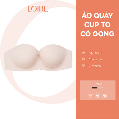 [ÁO QUÂY CUP TO]Áo Quây Chống Tụt Loirechic BRQ171 Có Gọng Đệm 1cm
