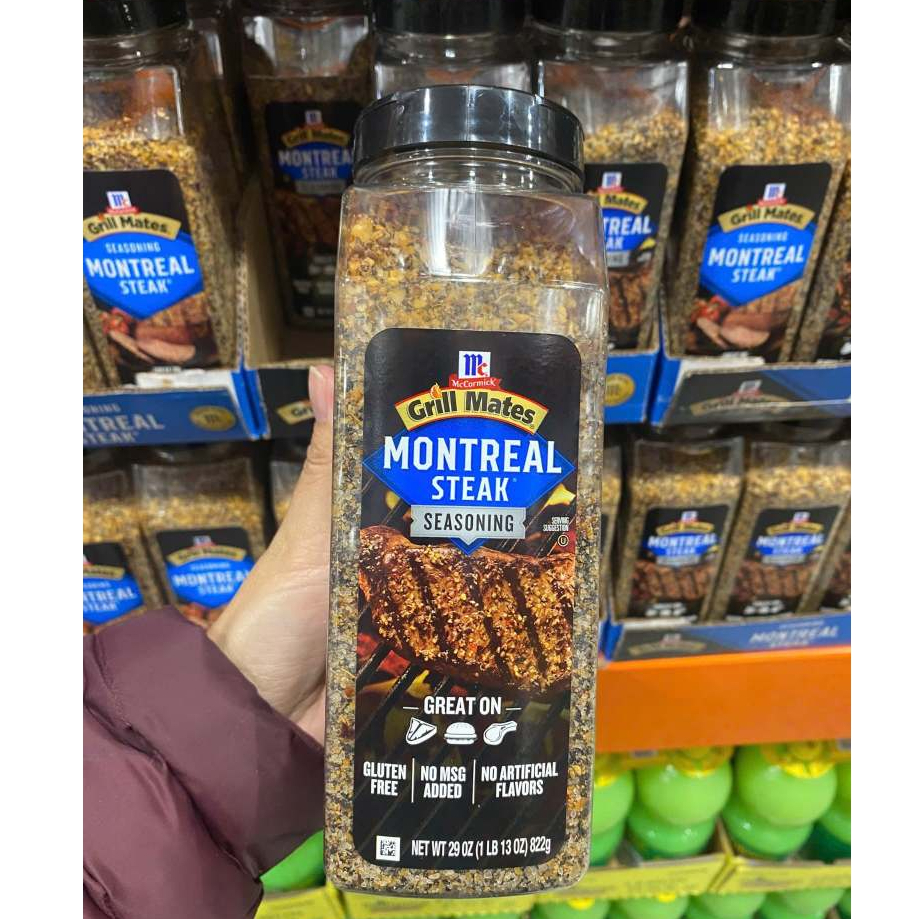 Gia vị uớp Steak Grill Mates Montreal Steak 822g