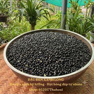 [1kg] Bột đậu đen xanh lòng, mè đen nguyên chất - sản phẩm nhà làm (hạt rửa sạch, rang củi).