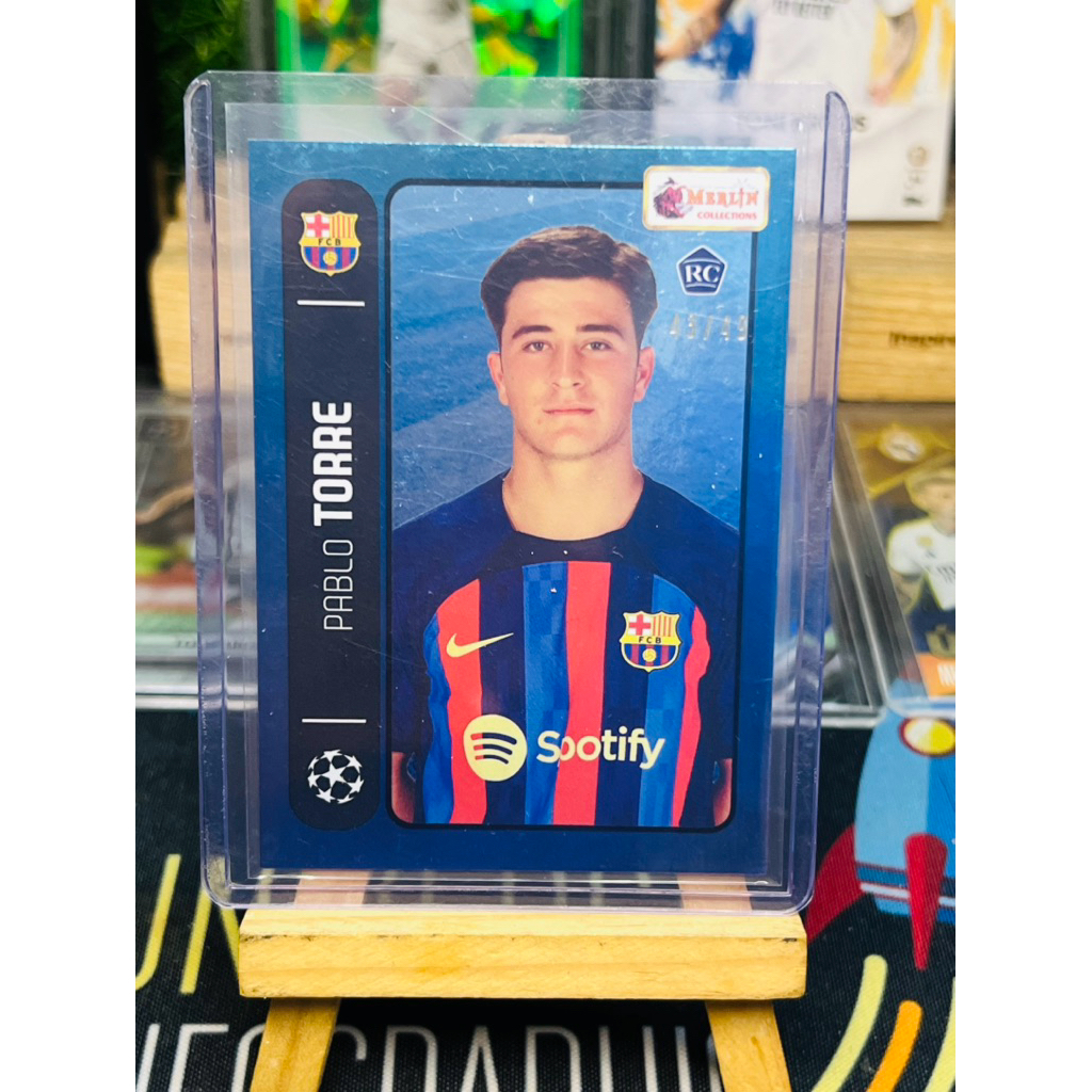 Thẻ bóng đá Pablo Torre Barcelona /49 RC Topps Heritage 98 2021/22
