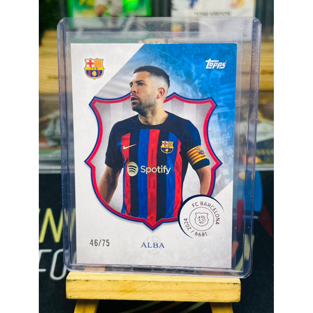 Thẻ bóng đá Jordi Alba Barcelona /75 Topps Barcelona 125 2024/25