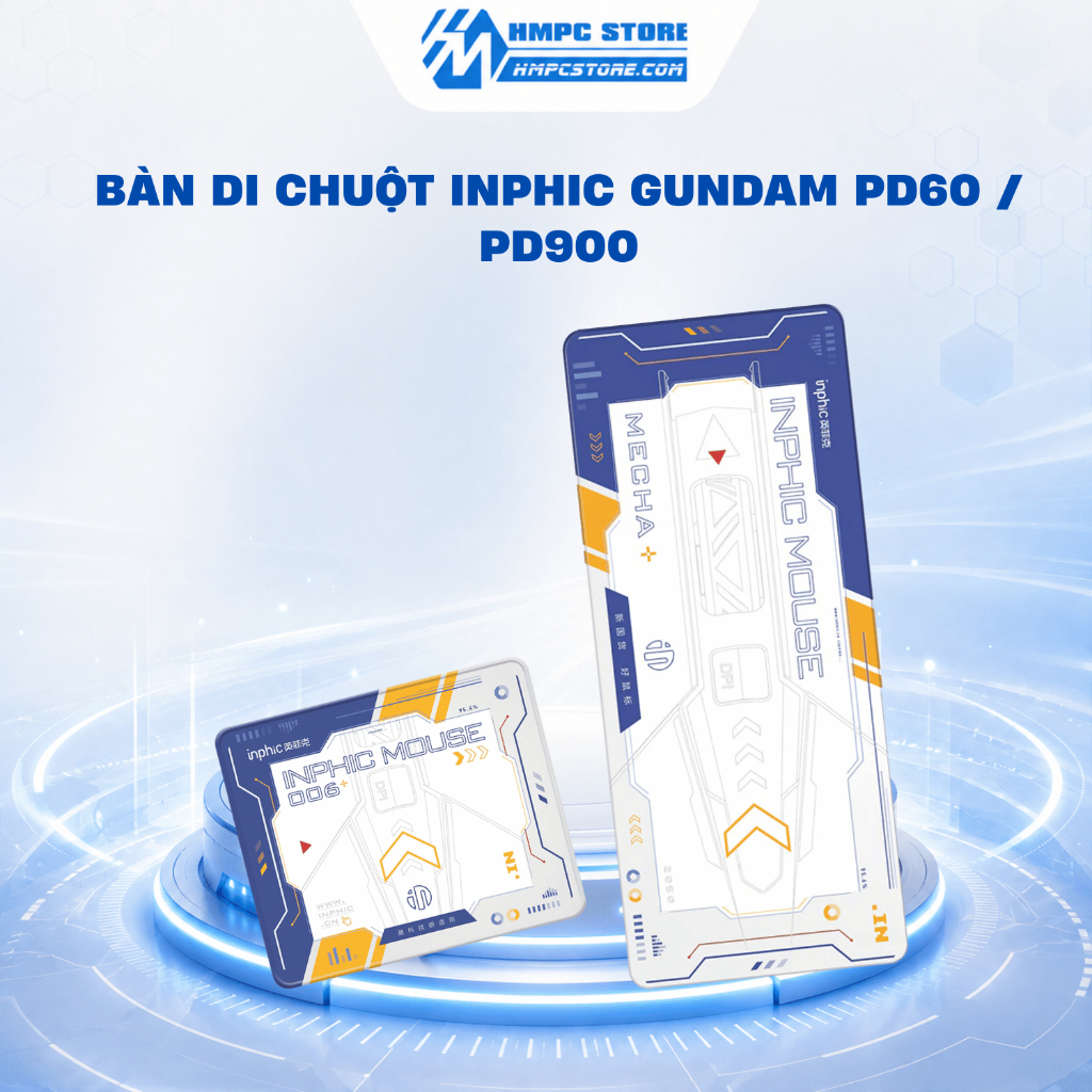 Lót chuột - Bàn di chuột Inphic Gundam PD60 / PD900 | Chống trượt, chống nước
