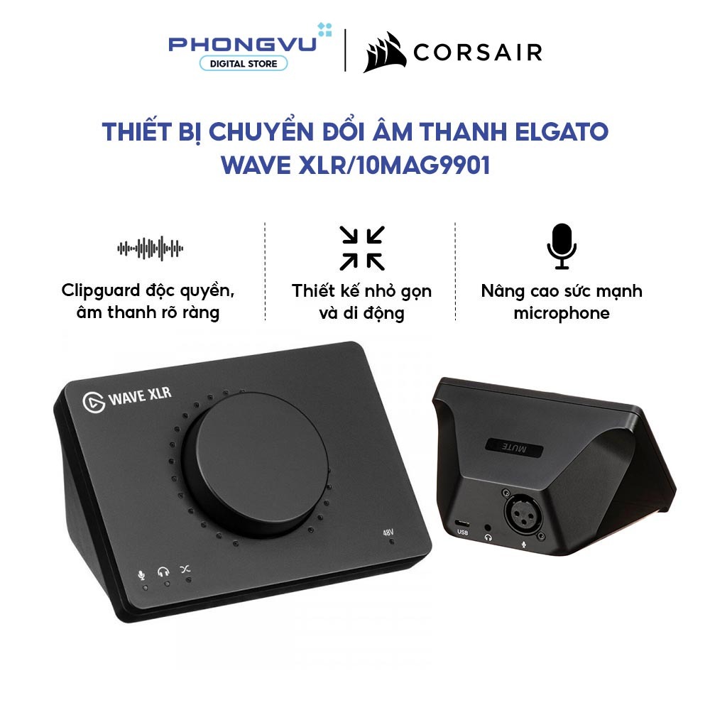 Thiết bị chuyển đổi âm thanh Elgato Wave XLR/10MAG9901 - Bảo hành 24 tháng