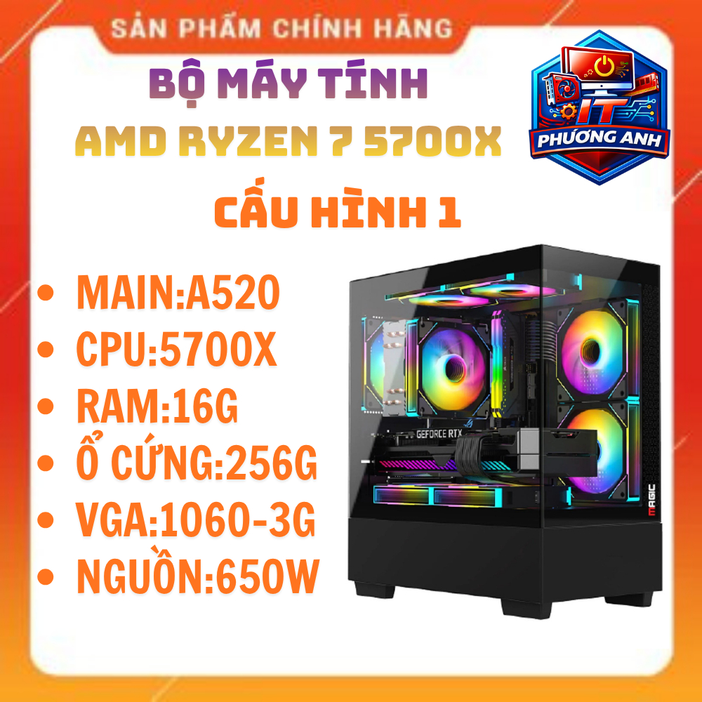 Bộ Máy Tính PC AMD Ryzen 7 5700X Đáng Trải Nghiệm