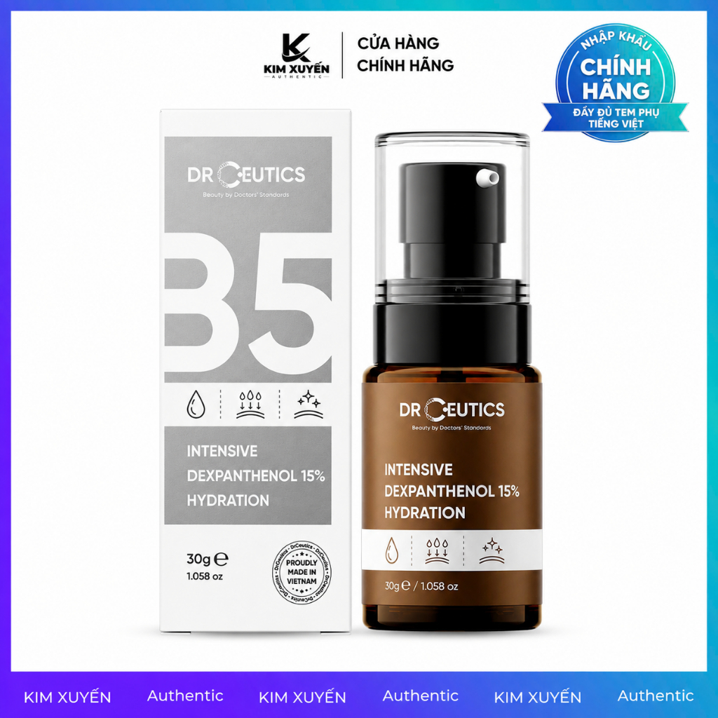 [B5 15%] Serum Dr Ceutics B5 Intensive Dexpanthenol 15% Hydration 30G