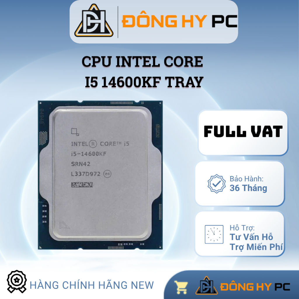 [Full Vat] CPU Intel Core i5-14600KF Tray - NEW CHÍNH HÃNG BẢO HÀNH 36 THÁNG
