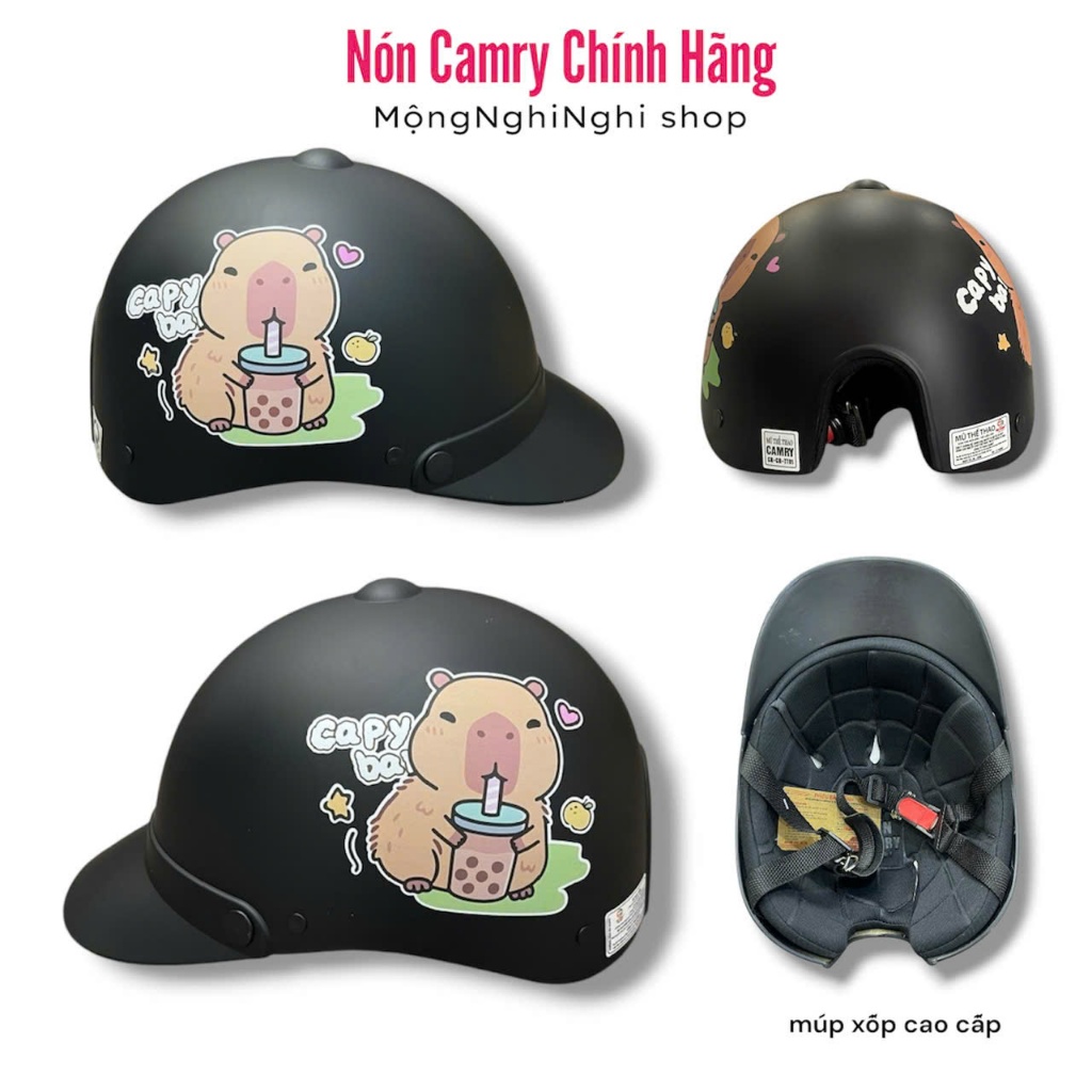Nón Bảo Hiểm Thể Thao NAM NỮ ĐỦ MÀU Chính Hãng(CAMRY) Camry CR HELMET, Bảo Hành 12 tháng