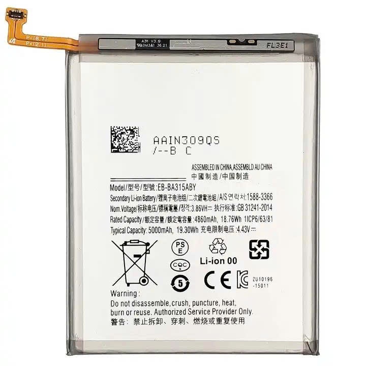 Pin samsung a31, BA315ABY, battery a315