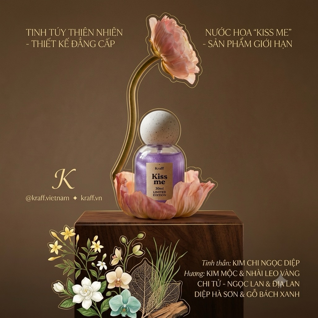 🔥𝗡𝗘𝗪⛔️ NƯỚC HOA KISS ME - KHIẾN CHÀNG MUỐN NÂNG NIU & CHIỀU CHUỘNG (TÓC&BODY 2IN1)