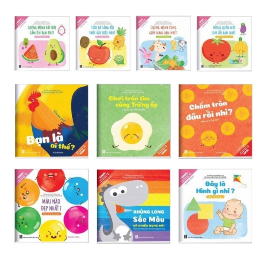 [Combo 10 Cuốn] Bộ Sách Ehon Nuôi Dưỡng Tâm Hồn – Trí Não Bé 0-6 Tuổi – Truyện Ehon Nhật Bản – Nhà S