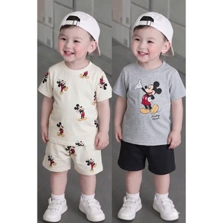 Set quần áo cộc cho bé trai HM auth Link 2