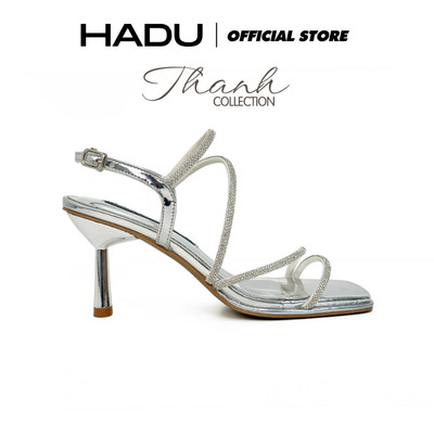[BST THANH] Sandal Cao Gót 7P Quai Ziczac Đính Đá KIERA HADU M7164 Da PU Cao Cấp Đế TPR Chống Trượt BH 12T