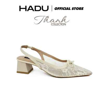 [BST THANH] Giày Slingback KELIS Gót Vuông 5P HADU M5126 Lưới Ren Cao Cấp Đế Chống Trượt BH 12T