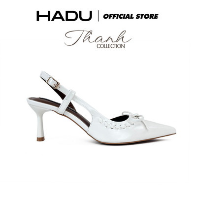 [BST THANH] Giày SlingBack Cao Gót 7P NANCY Nơ Đan HADU M7160 Da PU Cao Cấp Đế Chống Trượt BH 12T