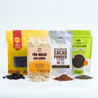 Combo Yến Mạch Qua Đêm DK Harvest, Bữa Sáng Healthy 5 Phút Cho Người Bận Rộn, Tiết kiệm hơn khi mua lẻ