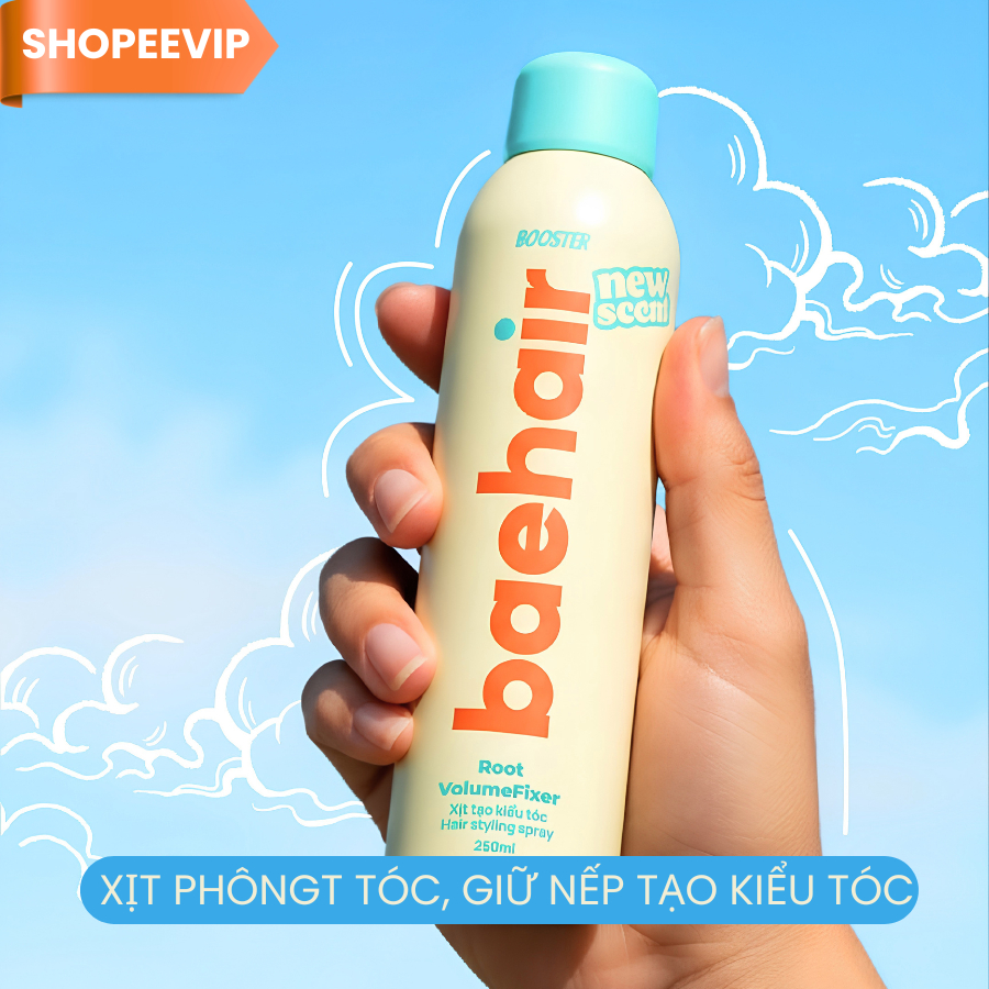 [ShopeeVip] Xịt phồng tóc, xịt giữ nếp tóc Baehair Booster 250ml Không gây bết cứng tóc.