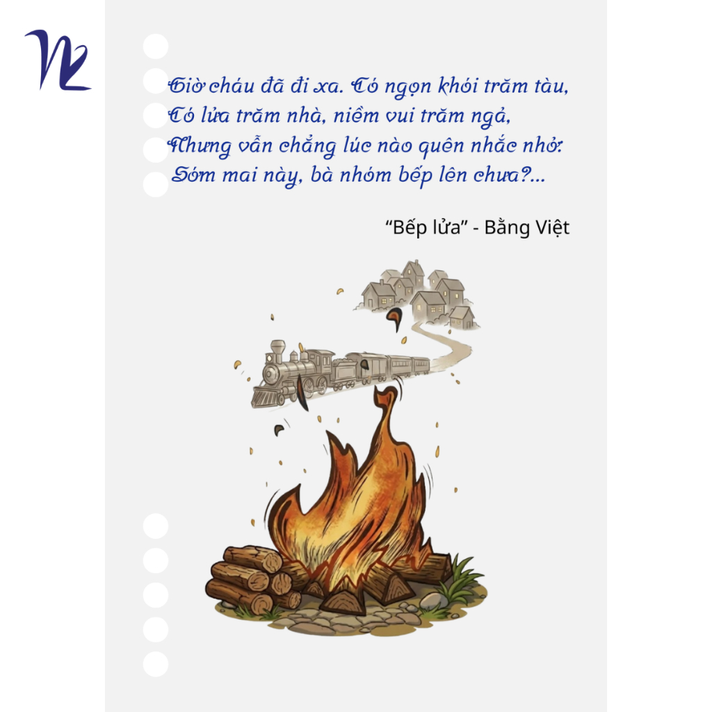 Bìa rời thay thế A5 Sổ Tay Nét Việt – Nét Thơ - Giấy Ivory 300gsm - BTT002