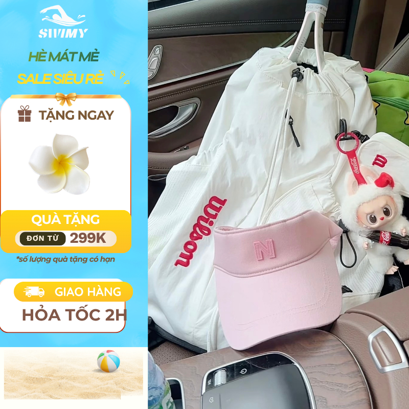 Nón Thể Thao Hở Vành Chống Tia UV - Mũ Chống Nắng Ngoài Trời Cho Nữ Tóc Dài Chạy Marathon, Treking, 