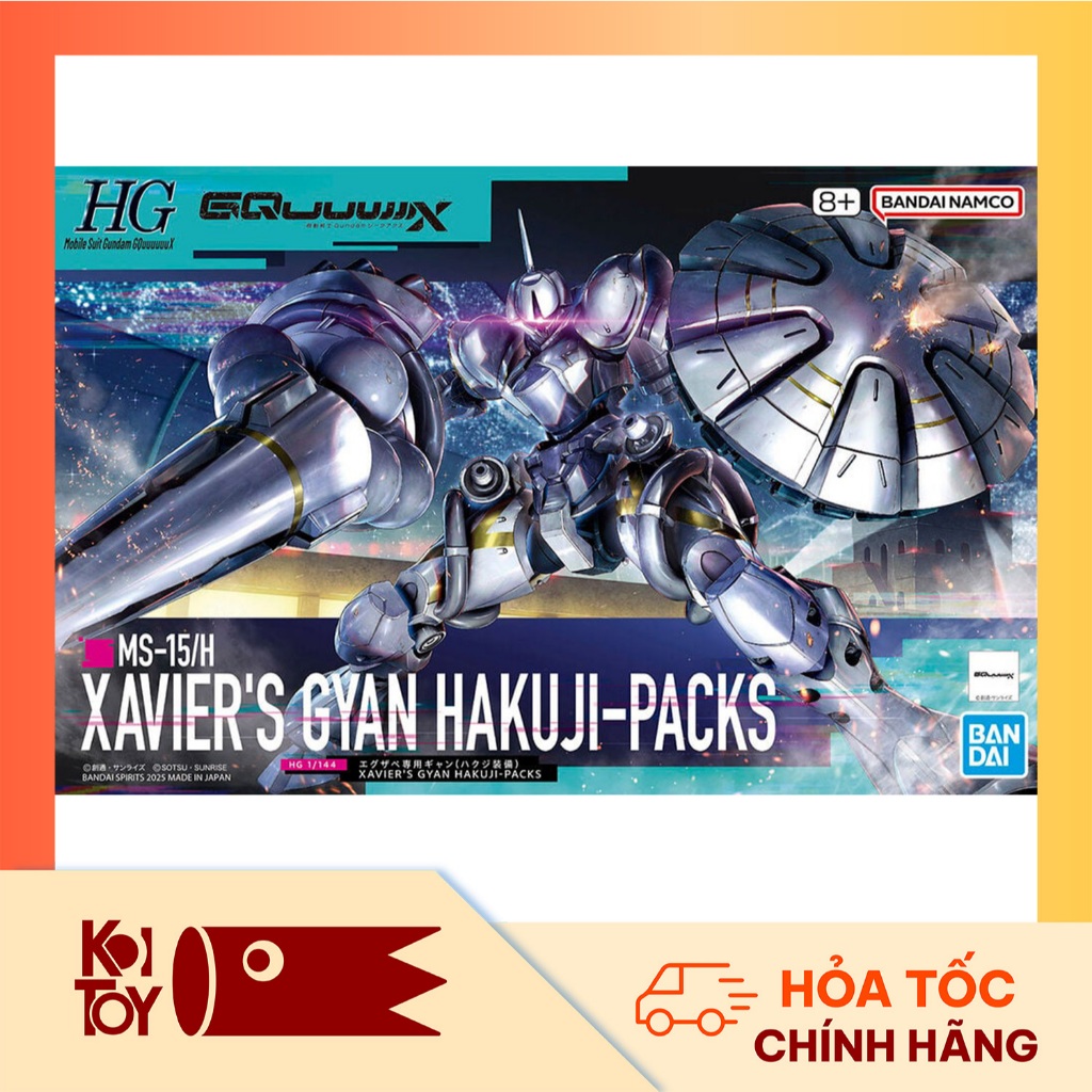 [Hàng chính hãng] Mô hình HGGQ 1/144 XAVIER'S GYAN HAKUJI PACKS