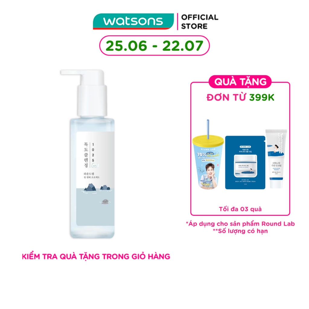 Gel Rửa Mặt Round Lab 1025 Dokdo Cleansing Gel 150ml