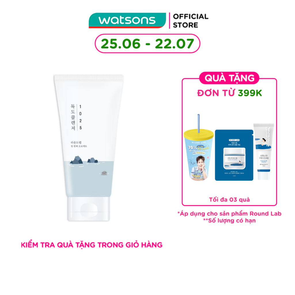 Sữa Rửa Mặt Round Lab 1025 Dokdo Cleanser 150ml