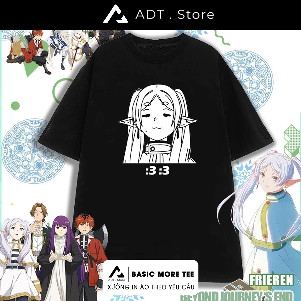 Áo thun ADTStore x Áo phông cộc tay Frieren: Beyond Journey's End unisex fullsize