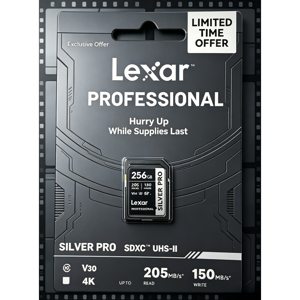 Original Lexar Professional Silver PRO Plus Thẻ Nhớ SD 16 32 64 128 GB 256 512 1TB Máy Ảnh DSLR Máy 