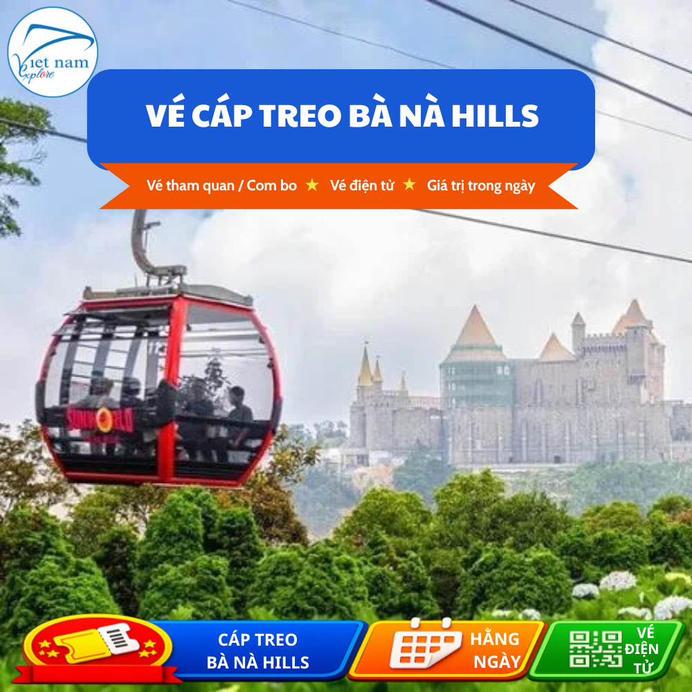Vé Cáp Treo Sun World Bà Nà Hills Đà Nẵng | Vé Điện Tử QR Code