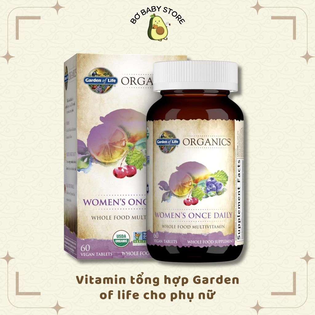 Vitamin tổng hợp cho phụ nữ Garden Of Life Women's Once Daily Multivitamin