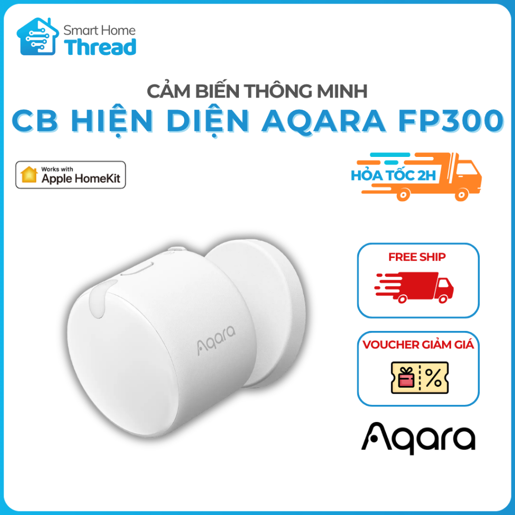Aqara FP300 - Cảm Biến Hiện Diện Thông Minh Hoạt Động Với Pin CR2450, Zigbee Bluetooth Thread (Matte