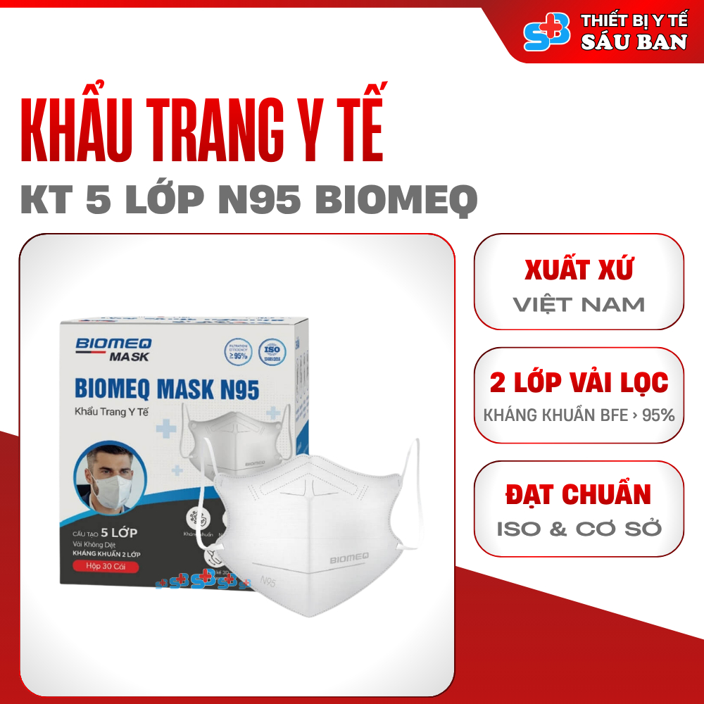 Khẩu Trang N95 Biomeq Mask – Khẩu Trang 5 Lớp Đạt Chuẩn Y Tế
