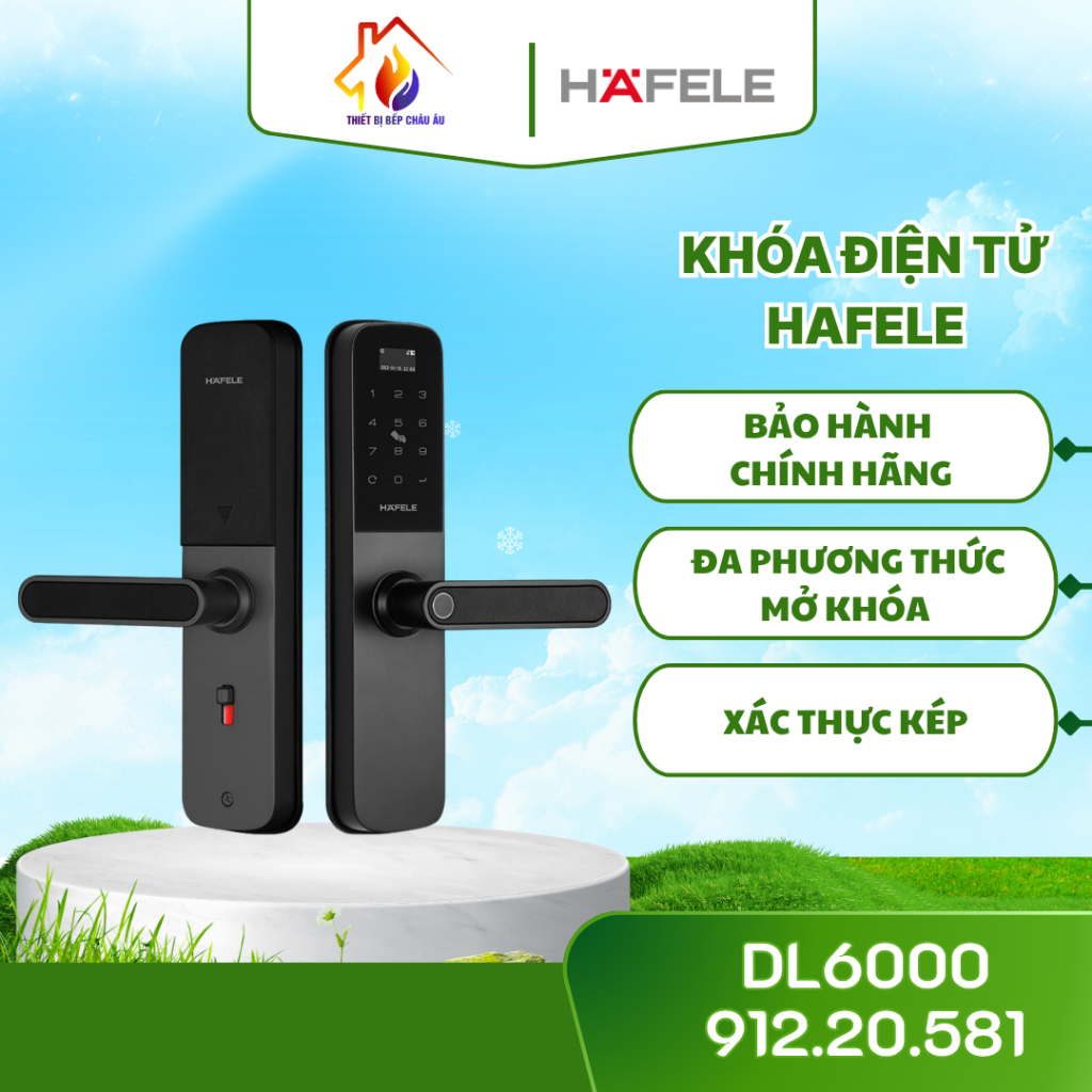 Khóa điện tử Hafele DL6000 912.20.581 - Giải pháp khóa thông minh hiện đại